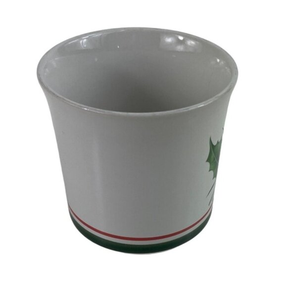 Anchor Hocking Homecoming Christmas Holly Stoneware Mug Cup - Picture 6 of 11